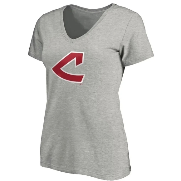 Cleveland Indians Fanatics Cooperstown Collection V-neck Shirt Women Medium NWT - Picture 2 of 7